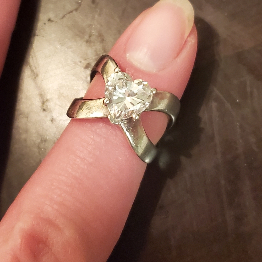 Sterling silver heart ring